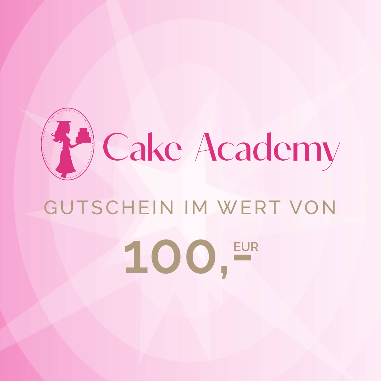 Cake Academy - Gutschein im Wert von 100,00 € - Per E-Mail